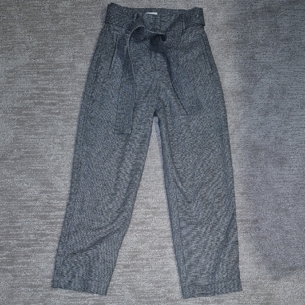 Aritzia Gray Women's Dress Tie Trousers- Wildfred SZ 00